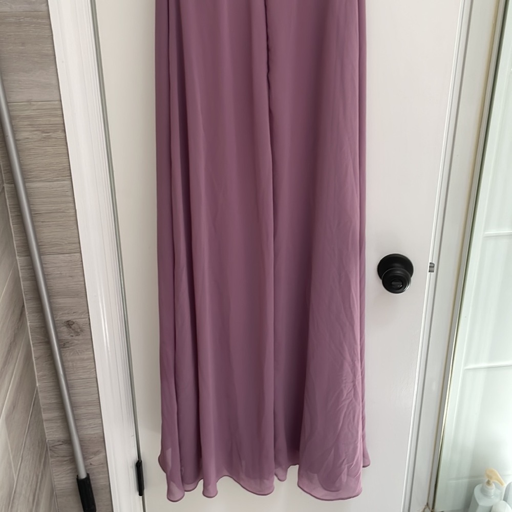 Bill Levkoff Plum Bridesmaid Dress - Picture 3 of 5